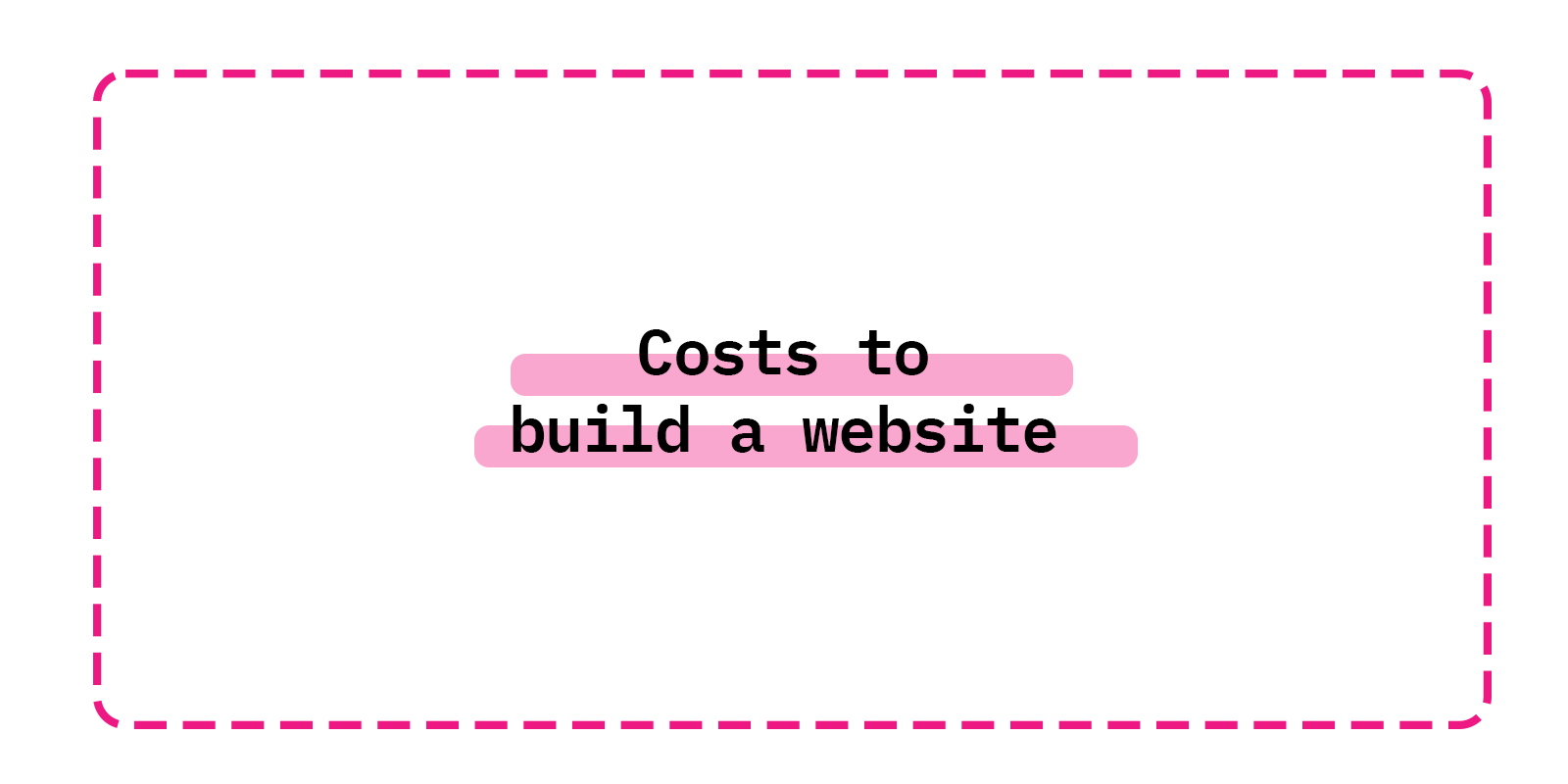 Costs to build a website