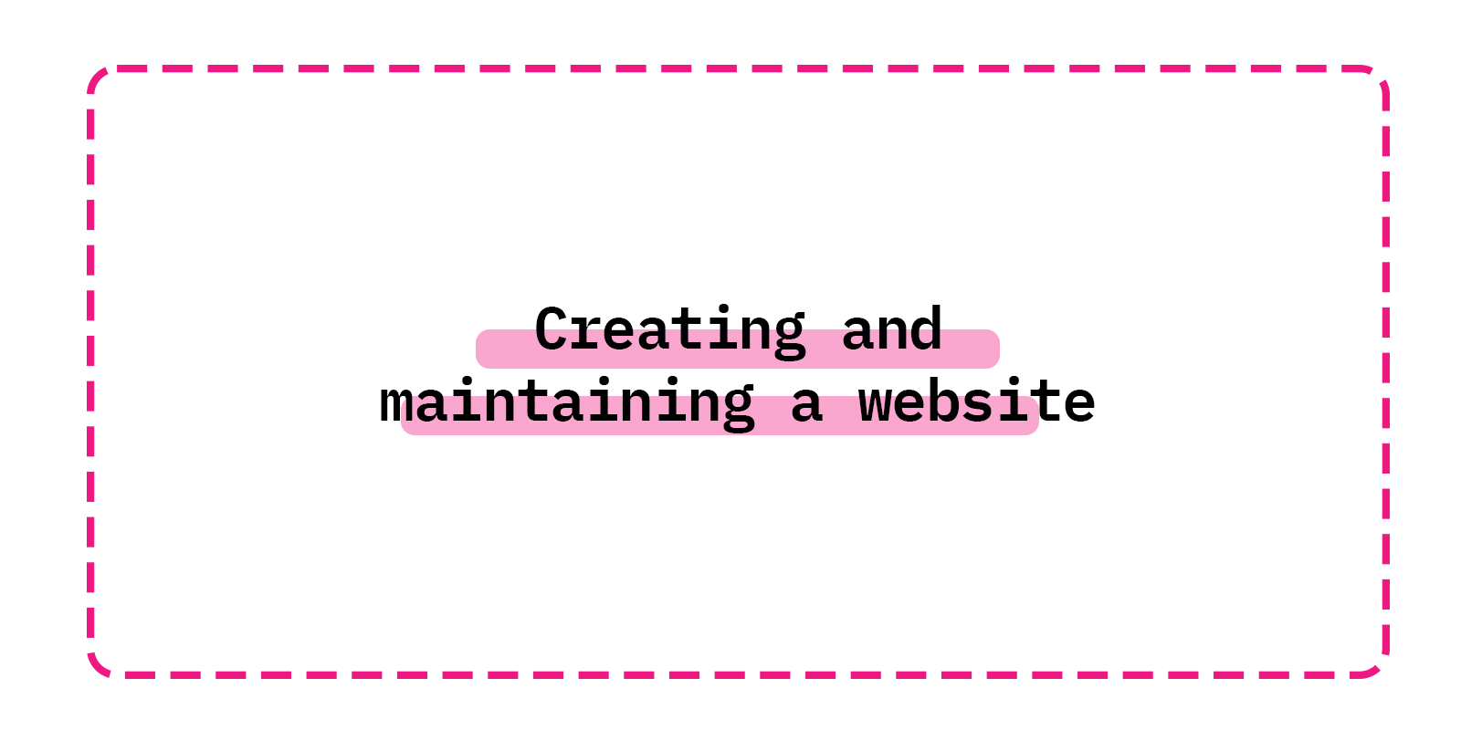 Creating and maintaining a website