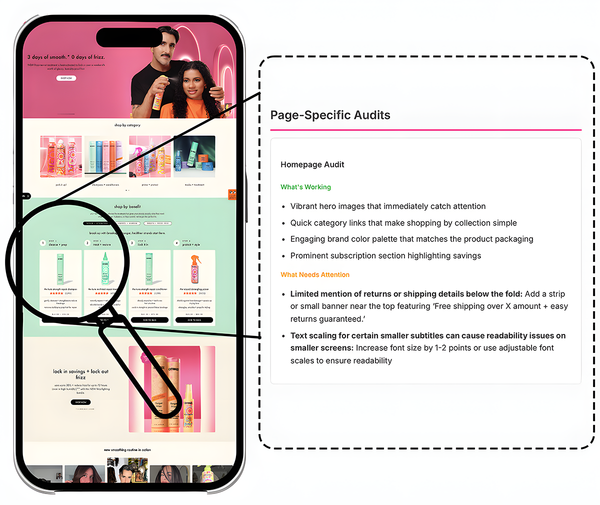 store audit- page specific
