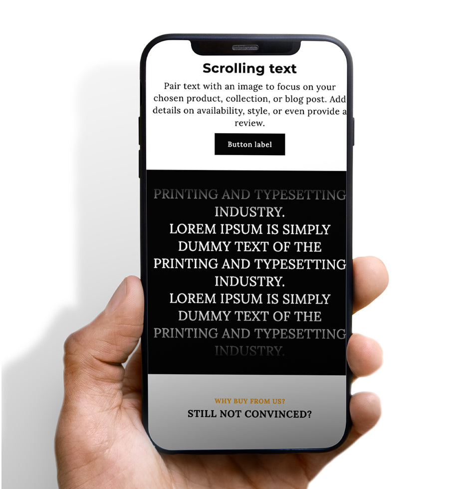 Scrolling Text Feature