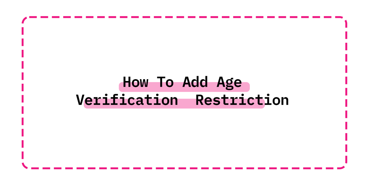 How To Add Age Verification  Restriction To Shopify 2022 | shopify tutorial