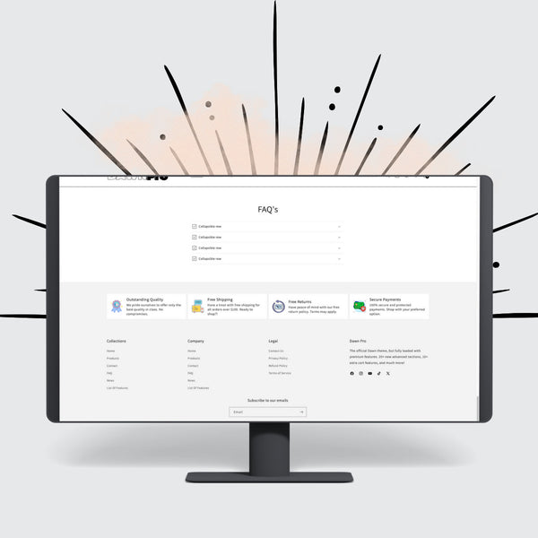 Dawn Pro is the ultimate Shopify theme for business owners who want the simplicity of Dawn with the power of premium features.
Built 100 % on Shopify’s official Dawn framework, Dawn Pro keeps your store fast, secure, and compatible with every Shopify app on the marketplace &nbsp; &amp;&nbsp;while adding 40 + built-in upgrades that save you time and money.