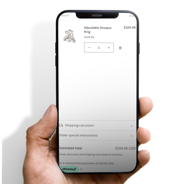 Dawn AfterPay Icon  on Slide out or Cart page