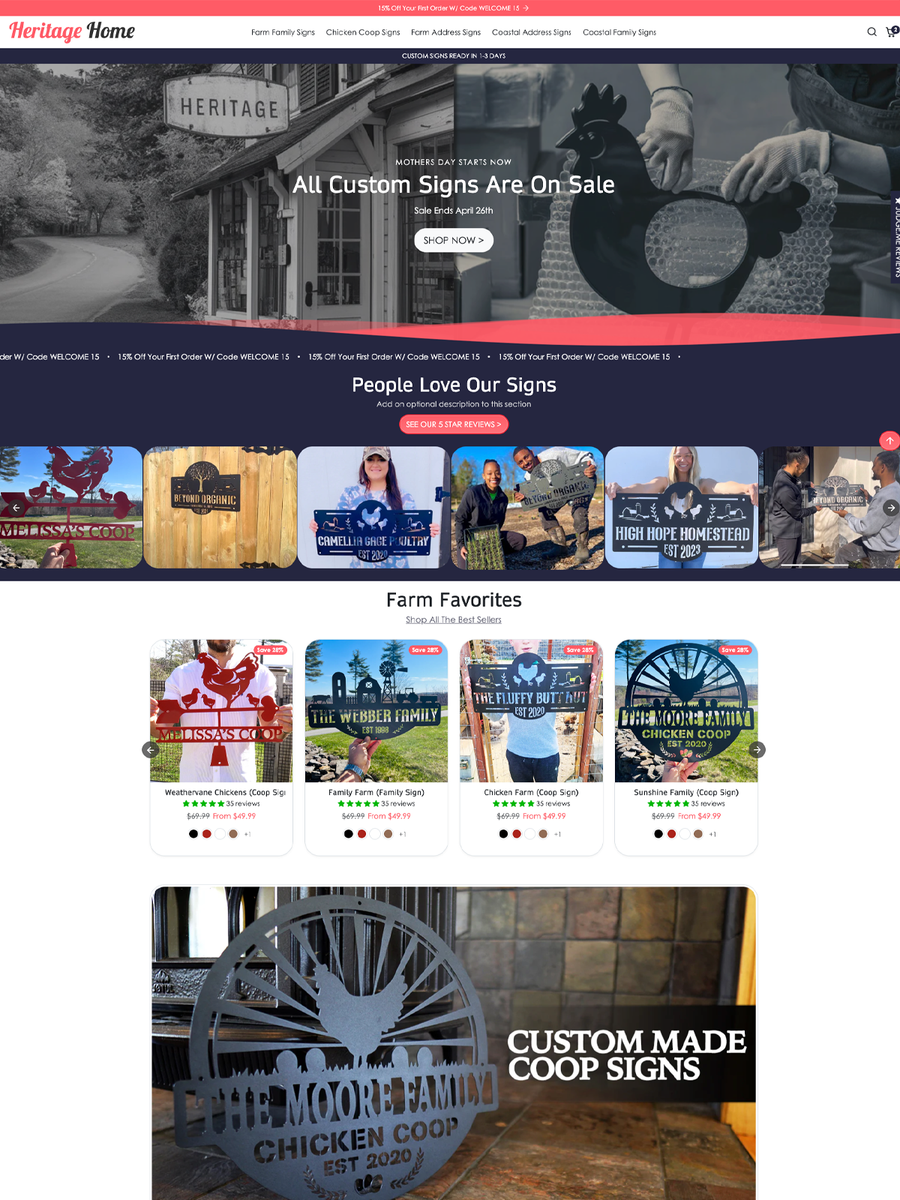 showcase of ecomify theme by customer  store