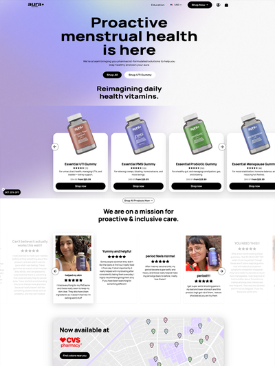 Showcase of website Storefront