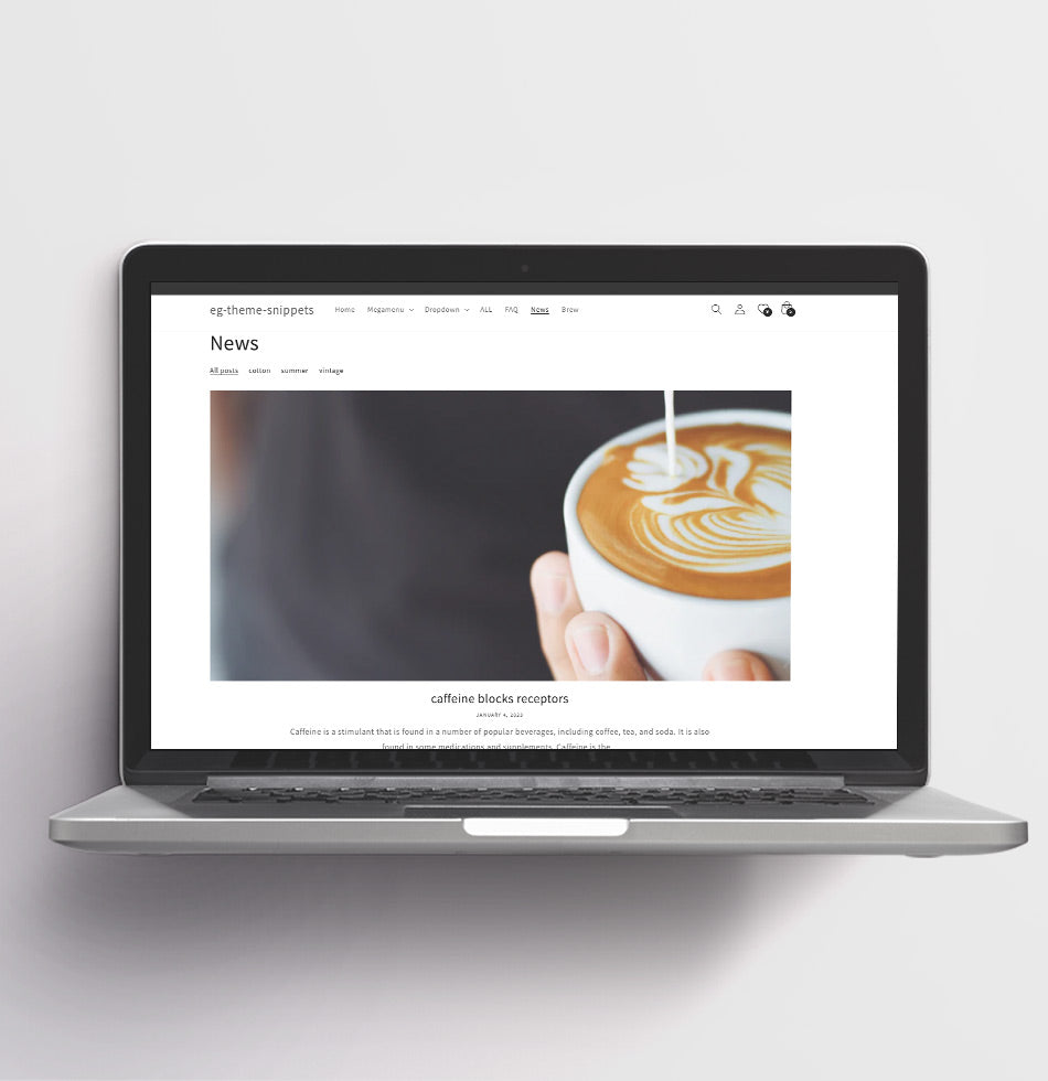 Blog Filters – Dawn Theme Blog Sorting