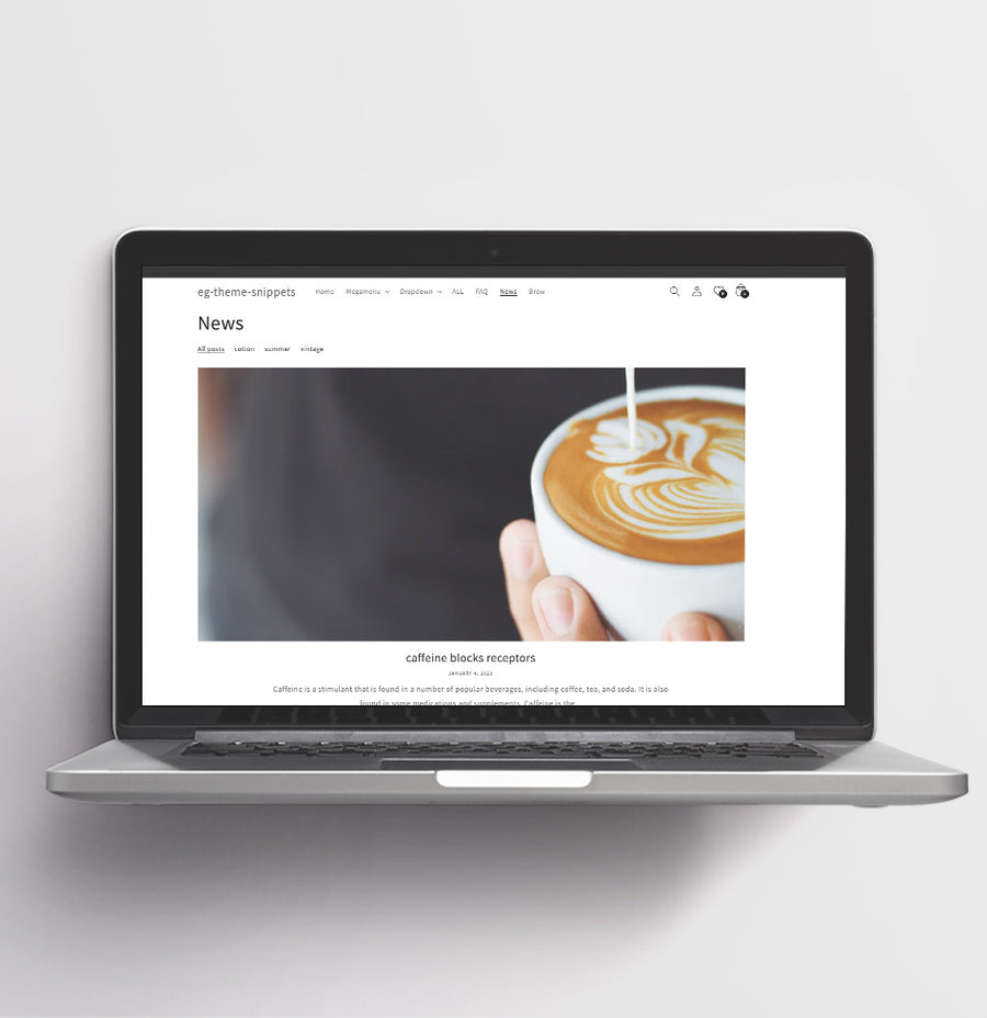 Blog Filters – Dawn Theme Blog Sorting