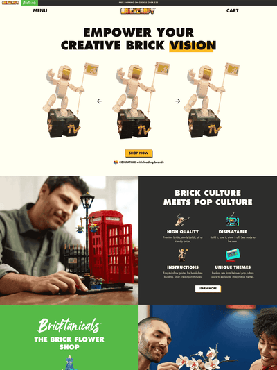 Showcase of website Storefront