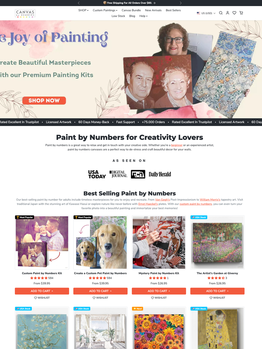 showcase of ecomify theme by customer  store