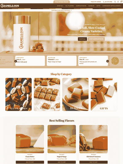 Showcase of website Storefront