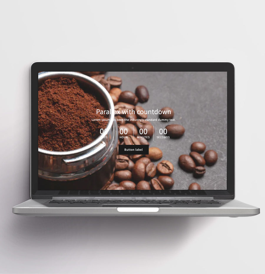 Parallax Media Section with Countdown – Dawn Theme
