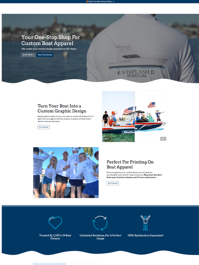 Showcase of website Storefront