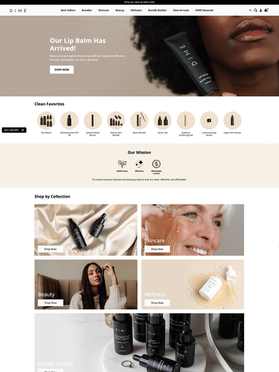 Showcase of website Storefront