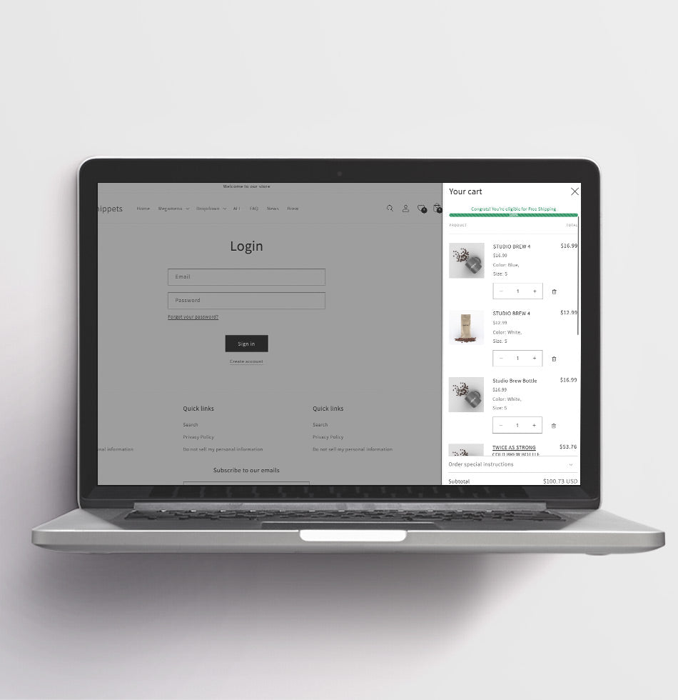 Free Shipping Bar – Dawn Theme Cart Goal Feature