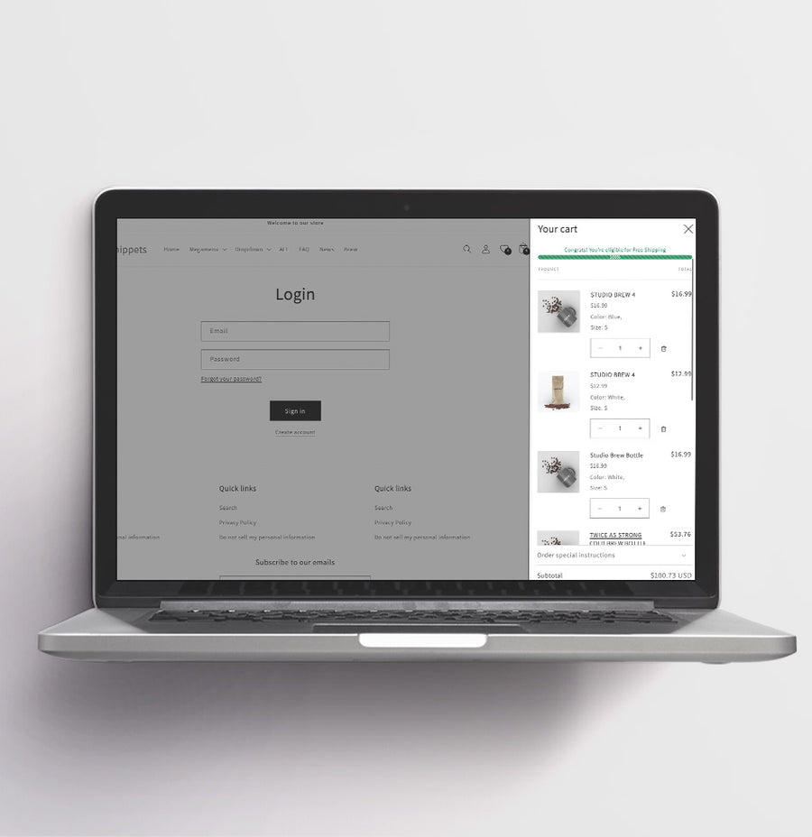 Free Shipping Bar – Dawn Theme Cart Goal Feature