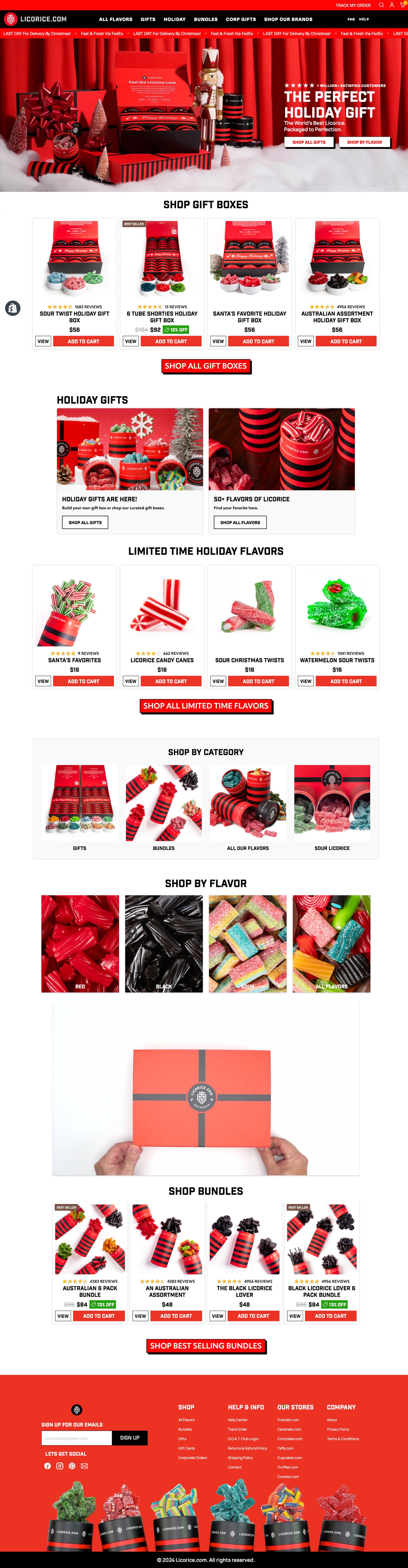 licorice.com homepage
