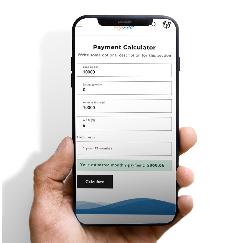 Payment  Calculator Snippet For Dawn Theme
