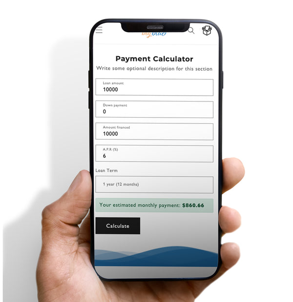 Payment  Calculator Snippet For Dawn Theme