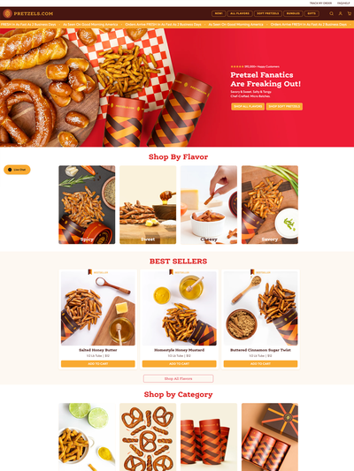 Showcase of website Storefront