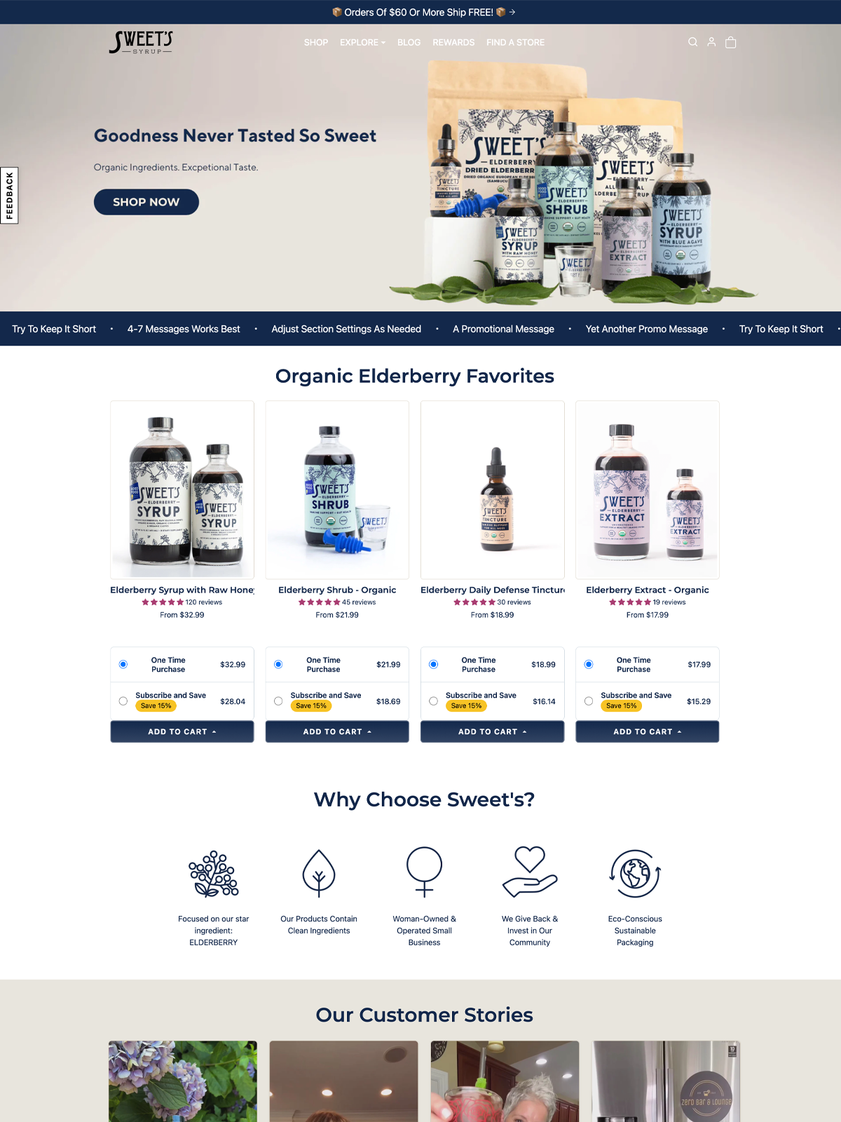 showcase of ecomify theme by customer  store