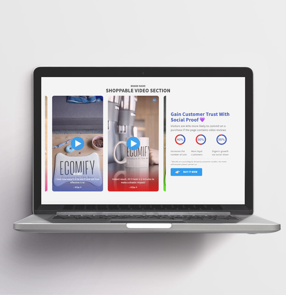 Shoppable Video Slider – Click-to-Buy Video Carousel