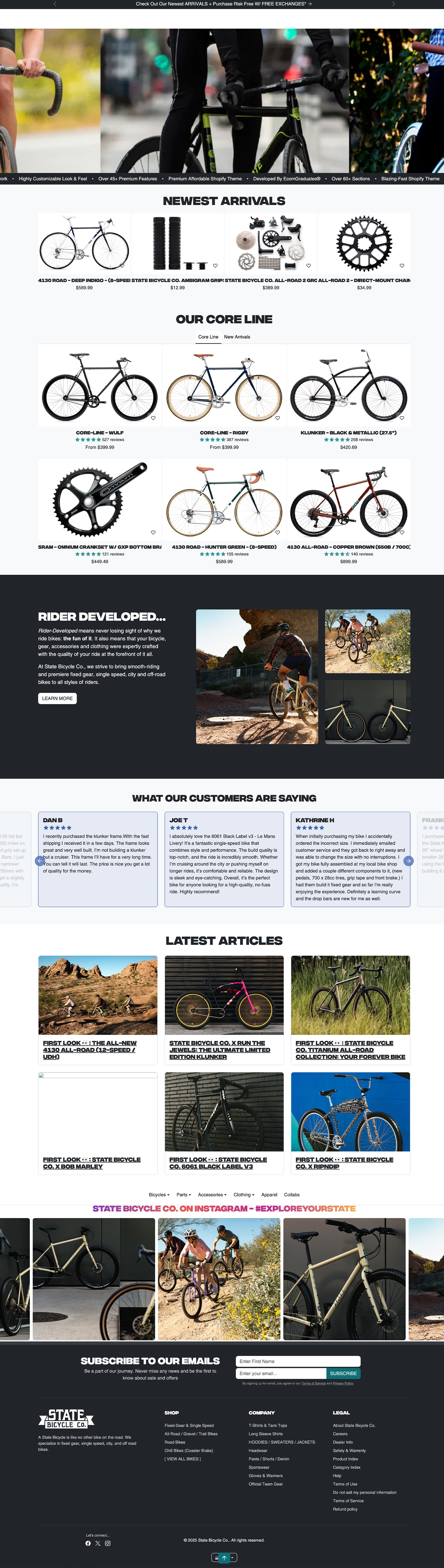 statement bycles homepage 