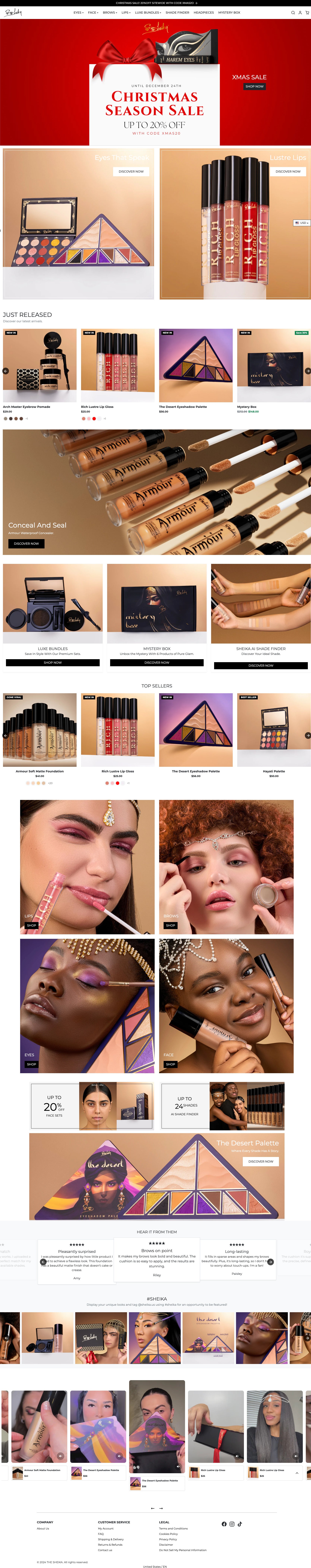 thesheika.com homepage