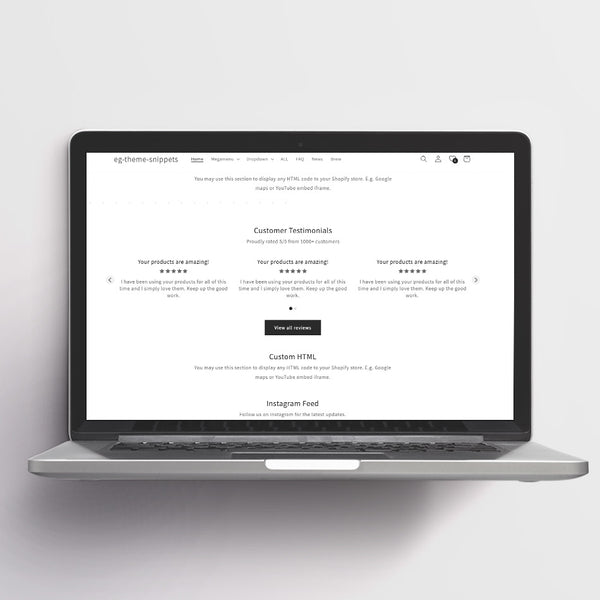 Shopify Testimonials For Dawn Theme
