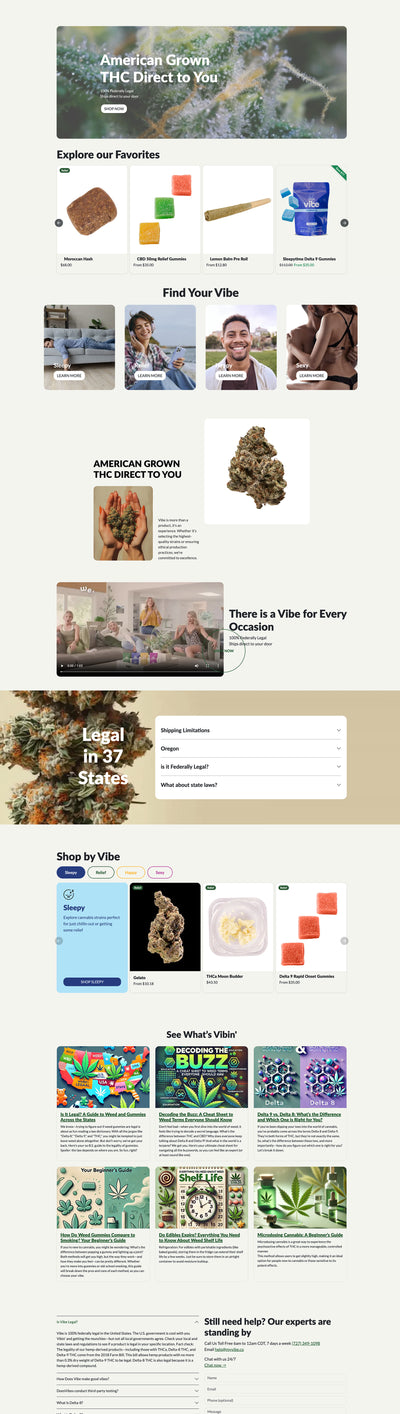 Showcase of website Storefront