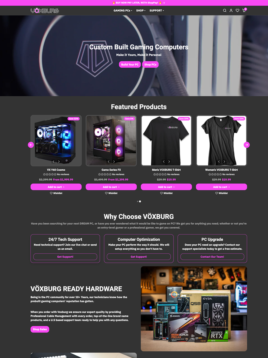 showcase of ecomify theme by customer  store