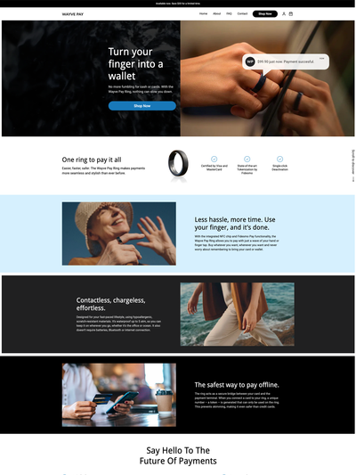 Showcase of website Storefront